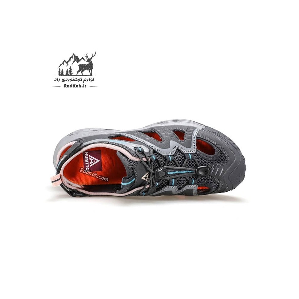 صندل زنانه هامتو مدل 650221B-2 رنگ خاکستری تیره