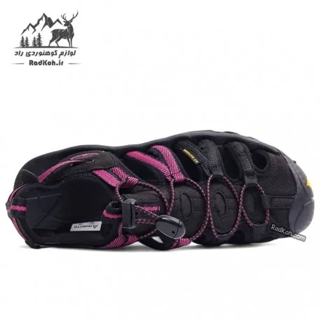 صندل جلو بسته هومتو مدل 710442B-6 رنگ مشکی/صورتی