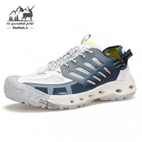 کفش پیاده روی هامتو مردانه مدل 650667A-4 رنگ سفید/سرمه ای