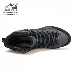 کفش ساقدار مردانه هامتو مدل 230871A-2 رنگ خاکستری تیره