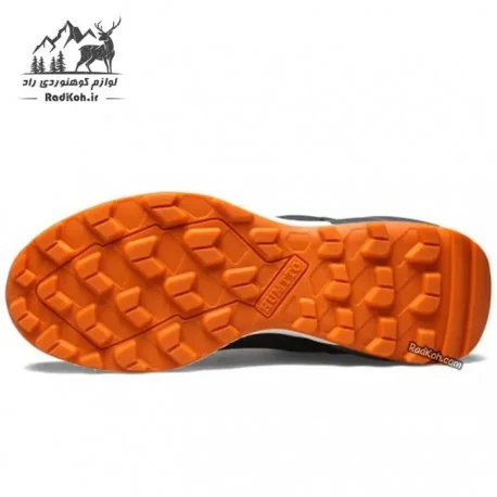 کفش هامتو مردانه مدل 220838A-2 بند دیسکی رنگ خاکستری/نارنجی