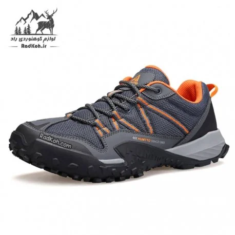 کفش طبیعت گردی مردانه هامتو مدل 340941A-2 رنگ خاکستری تیره