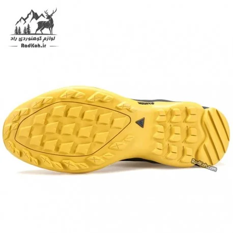 کفش هامتو مردانه مدل 130118A-2 رنگ خاکستری تیره/زرد