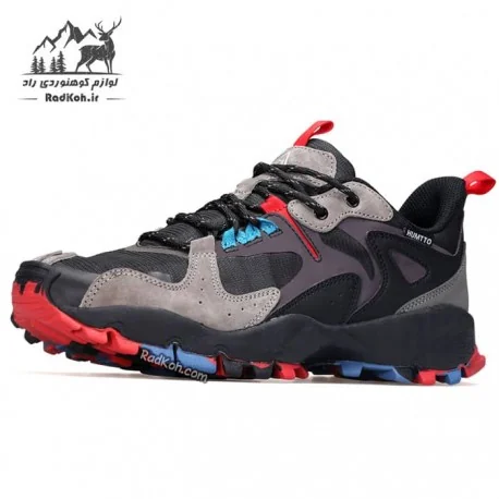 کفش طبیعت گردی مردانه هامتو مدل 340310A-2 رنگ مشکی/طوسی