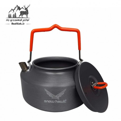 ست ظروف درب فلزی اسنوهاک مدل SN.D55A رنگ قرمز