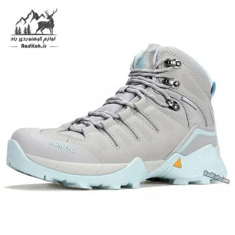 کفش کوهنوردی سبک زنانه هامتو مدل 250290B-3 رنگ طوسی/آبی فیروزه ای