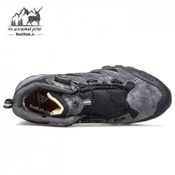 کفش هامتو مردانه مدل 240119A-2 بند دیسکی رنگ خاکستری تیره