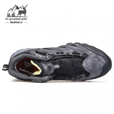 کفش هامتو مردانه مدل 240119A-2 بند دیسکی رنگ خاکستری تیره