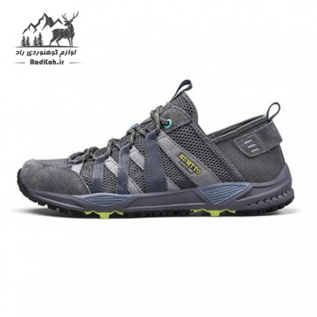 کفش پیاده روی مردانه هامتو مدل 110074A-2 رنگ طوسی