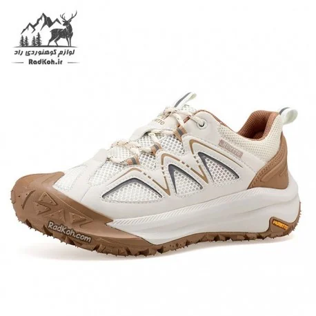 کفش پیاده روی مردانه هامتو مدل 150633A-2 رنگ سفید/کرم(بژ)