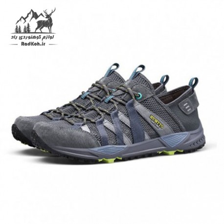 کفش طبیعت گردی مردانه هومتو مدل humtto 110074A-2 رنگ طوسی