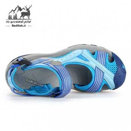 صندل جلو بسته زنانه هامتو مدل 9602-2 رنگ آبی آسمانی