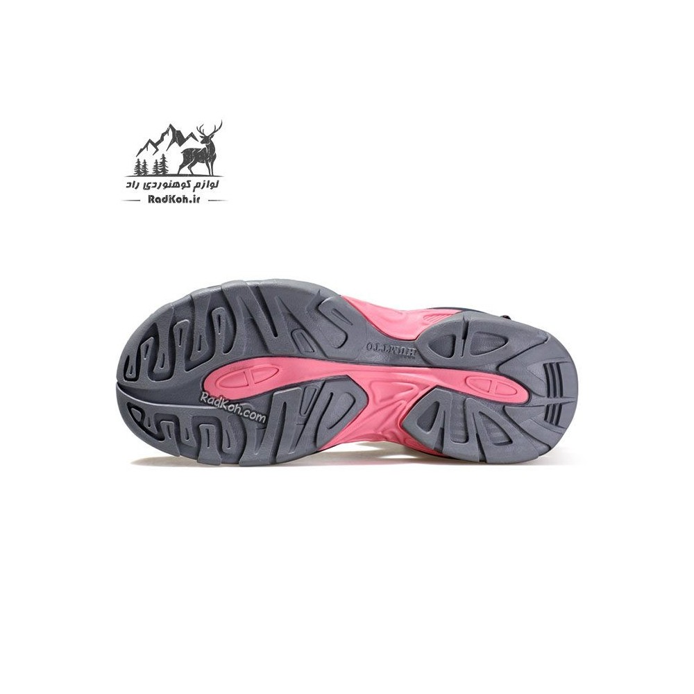 صندل زنانه هومتو مدل 9602-8 رنگ خاکستری تیره