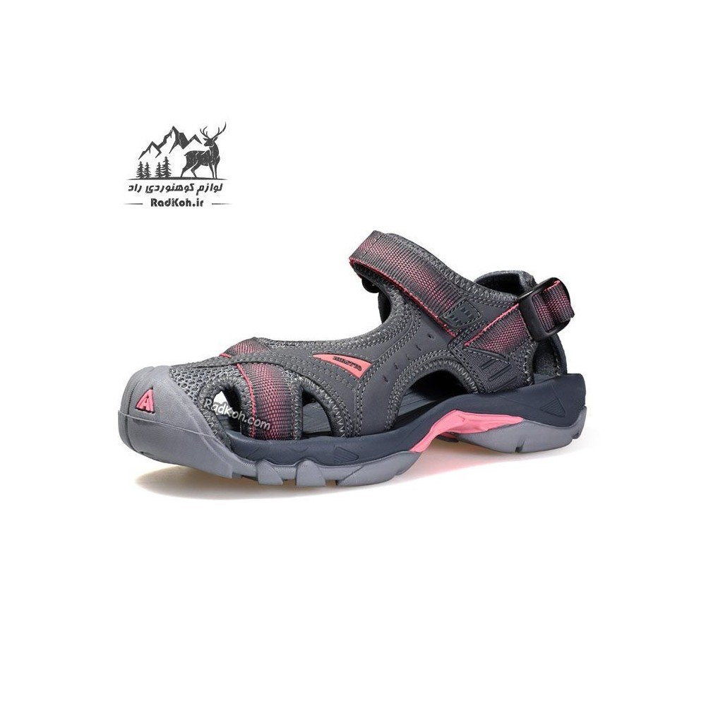 صندل دویدن زنانه هامتو مدل 9602-8 رنگ خاکستری تیره