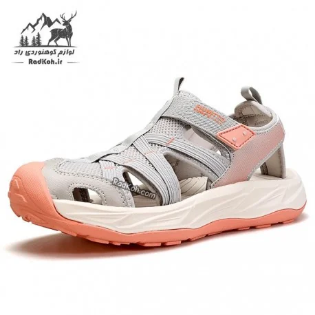 صندل تابستانی زنانه هامتو مدل 740977B-2 رنگ طوسی/صورتی