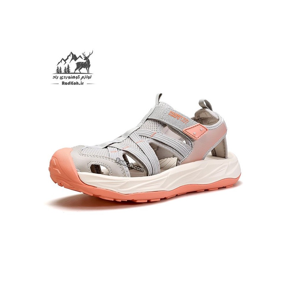 صندل تابستانی زنانه هامتو مدل 740977B-2 رنگ طوسی/صورتی