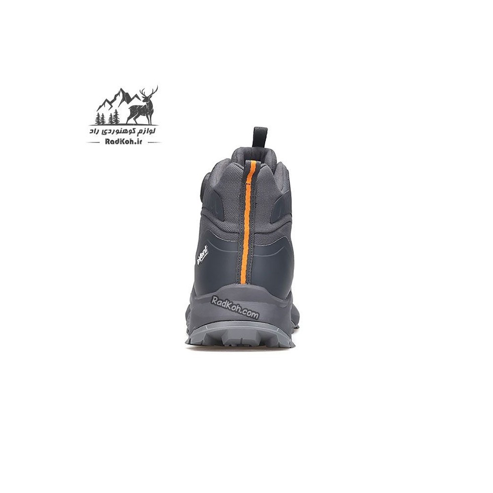 کفش پیاده روی مردانه هامتو مدل 240775A-2 بند دیسکی رنگ خاکستری