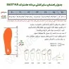 جدول راهنمای سایز کفش مردانه هامتو مدل 860714A-1 رنگ مشکی