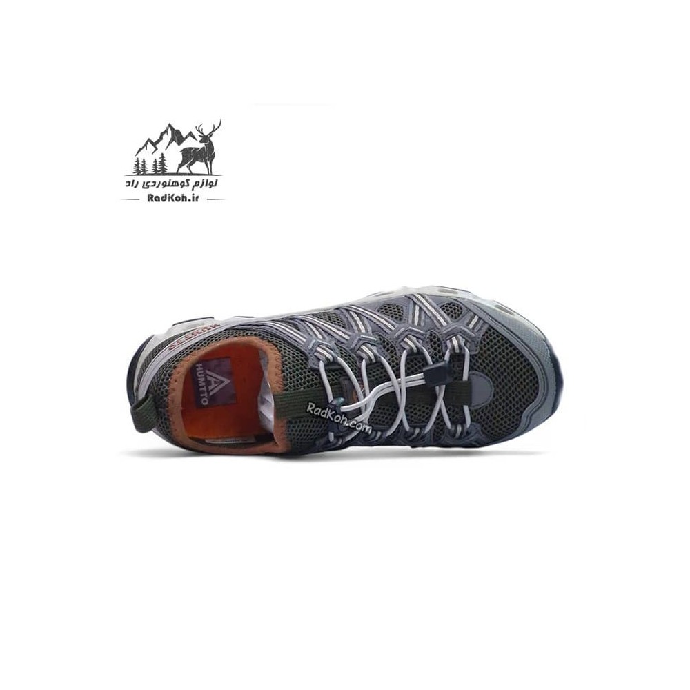 کفش زنانه هومتو مدل humtto 610049B-15 رنگ طوسی/سبز تیره