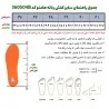 جدول راهنمای سایز کفش پیاده روی زنانه هامتو مدل 360504B-1 رنگ مشکی