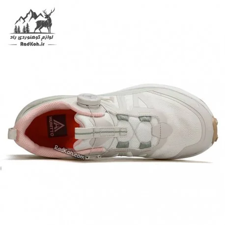 کفش پیاده روی زنانه هامتو مدل 860714B-3 بند دیسکی رنگ کرم(بژ)/صورتی