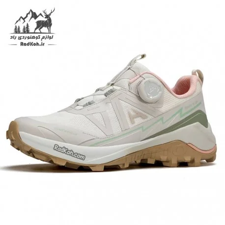 کفش زنانه هومتو مدل 860714B-3 بند دیسکی رنگ کرم(بژ)/صورتی