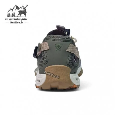 کفش صندل روزمره زنانه هامتو مدل 610395B-6 رنگ طوسی/سبز