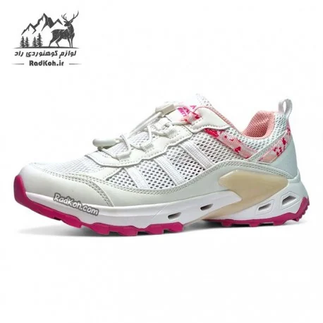 کفش طبیعت گردی زنانه هامتو مدل 660746B-1 رنگ سفید/صورتی