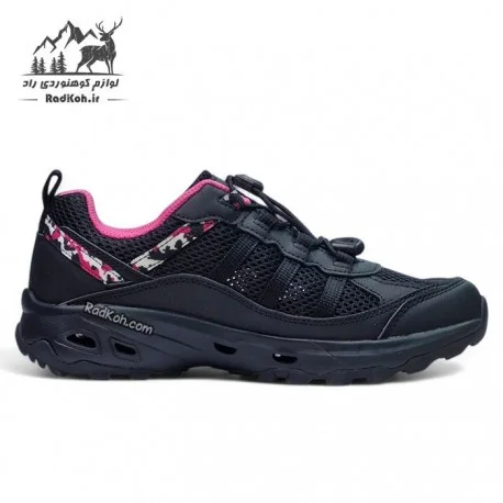 کفش طبیعت گردی زنانه هامتو مدل 660746B-2 رنگ مشکی/صورتی