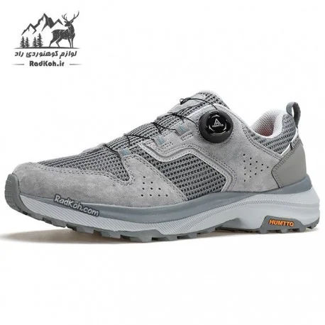 کفش پیاده روی هومتو مردانه مدل 160913A-4 بند دیسکی رنگ خاکستری