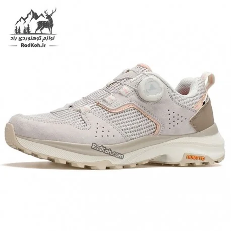 کفش پیاده روی زنانه هومتو مدل 160913B-1 بند دیسکی رنگ کرم(بژ)/صورتی