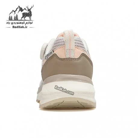 کفش رانینگ زنانه هومتو مدل 160913B-1 بند دیسکی رنگ کرم(بژ)/صورتی