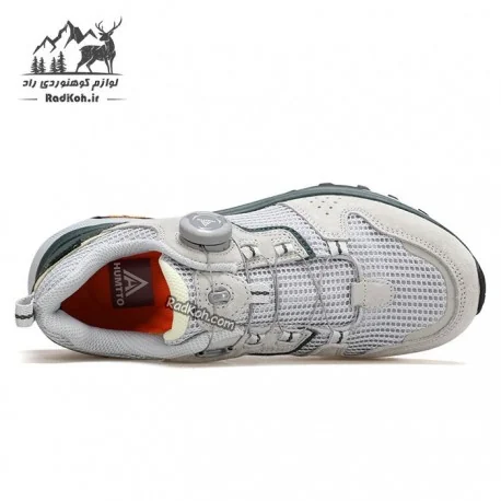 کفش زنانه هومتو مدل 160913B-5 بند دیسکی رنگ طوسی/سبز