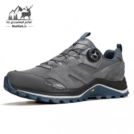 کفش مردانه هومتو مدل 160482A-2 بند دیسکی رنگ خاکستری تیره