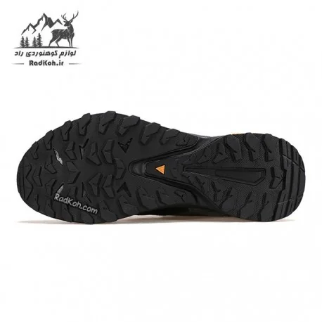 کفش مردانه رانینگ هومتو مدل 160913A-1 بند دیسکی رنگ مشکی/خاکستری تیره