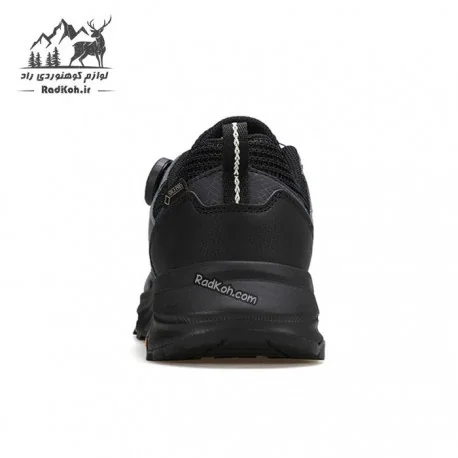 کفش ورزشی مردانه هومتو مدل 160913A-1 بند دیسکی رنگ مشکی/خاکستری تیره