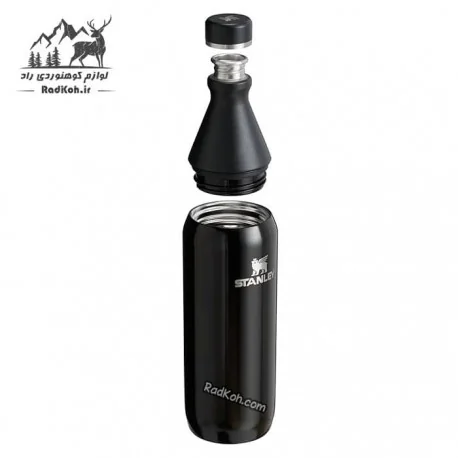 بطری slim bottle استنلی 590 میلی لیتر رنگ مشکی (10-12069-024)