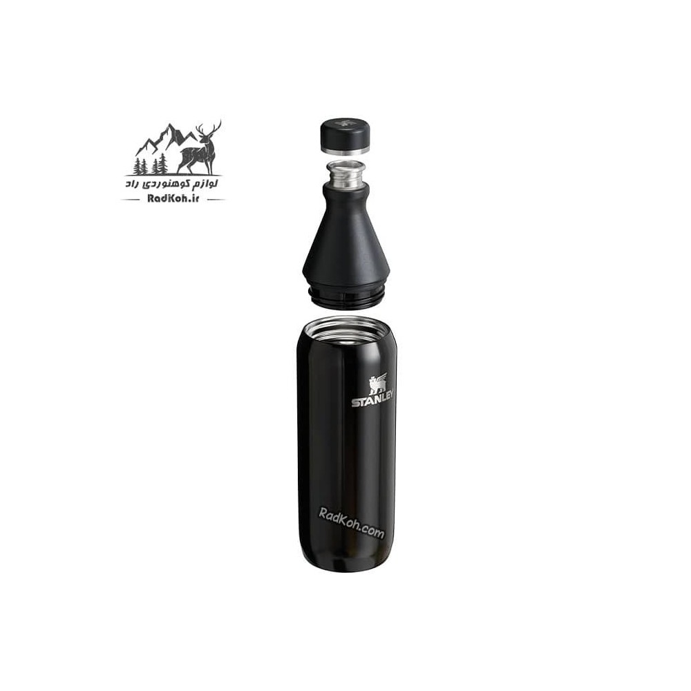 بطری slim bottle استنلی 590 میلی لیتر رنگ مشکی (10-12069-024)