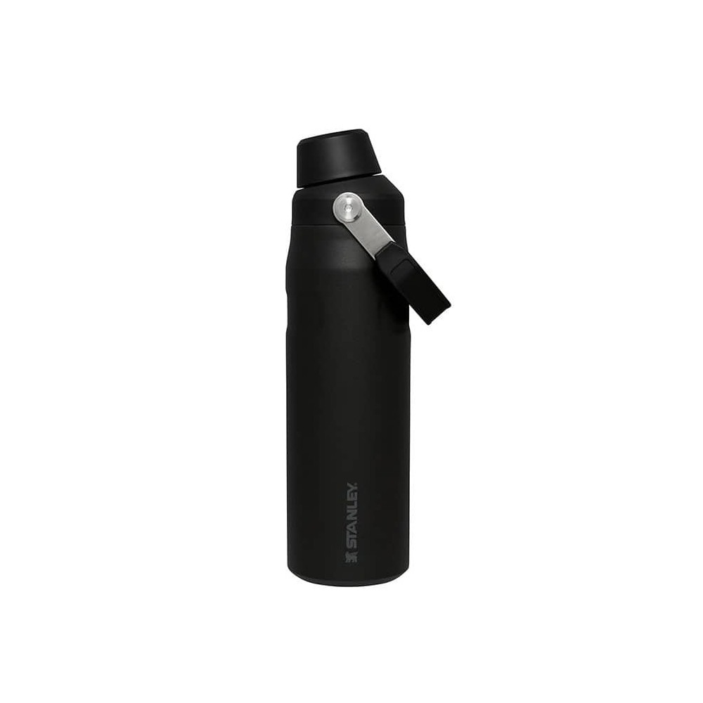 بطری آب 600 میلی لیتر استنلی مدل 0.6L ICEFLOW BOTTLE رنگ مشکی