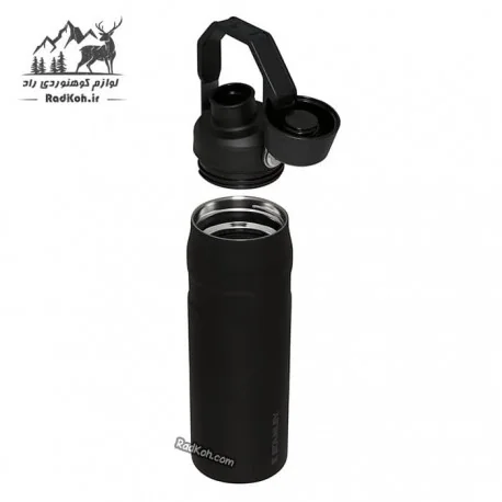 قمقمه 600 میلی لیتر استنلی مدل 0.6L ICEFLOW BOTTLE رنگ مشکی