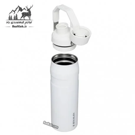بطری 600 میلی لیتر استنلی آیس فلو مدل 0.6L ICEFLOW BOTTLE رنگ سفید