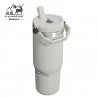 تراول ماگ نی دار استنلی 880 میلی لیتر مدل FLIP STRAW TUMBLER 0.88L رنگ طوسی