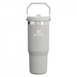 تراول ماگ استنلی 880 میلی لیتر نی دار مدل FLIP STRAW TUMBLER 0.88L رنگ طوسی