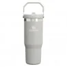 تراول ماگ استنلی 880 میلی لیتر نی دار مدل FLIP STRAW TUMBLER 0.88L رنگ طوسی