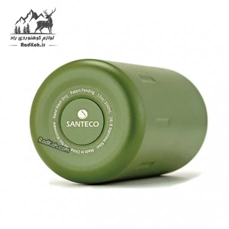 فلاسک دوجداره 350 میلی لیتر سانتکو مدل Kola رنگ سبز SKL-350-1-1