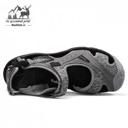 صندل هامتو زنانه مدل 9602-19 رنگ خاکستری تیره