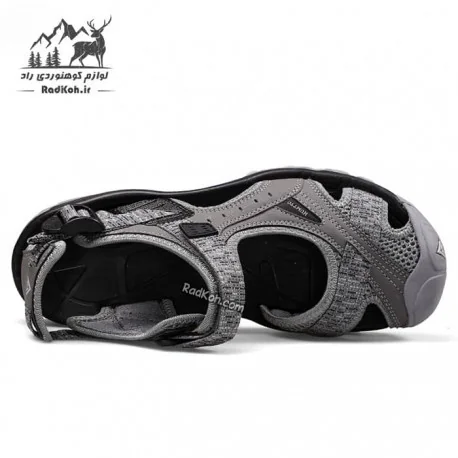 صندل هامتو زنانه مدل 9602-19 رنگ خاکستری تیره