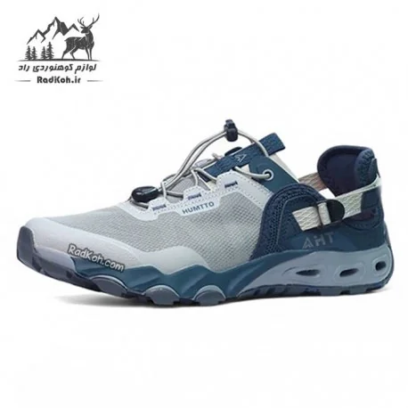 کفش صندل هامتو مردانه مدل 640717A-8 رنگ طوسی/سرمه ای