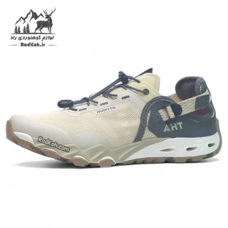 کفش صندل پیاده روی هومتو مردانه مدل 640717A-4 رنگ بژ/خاکستری