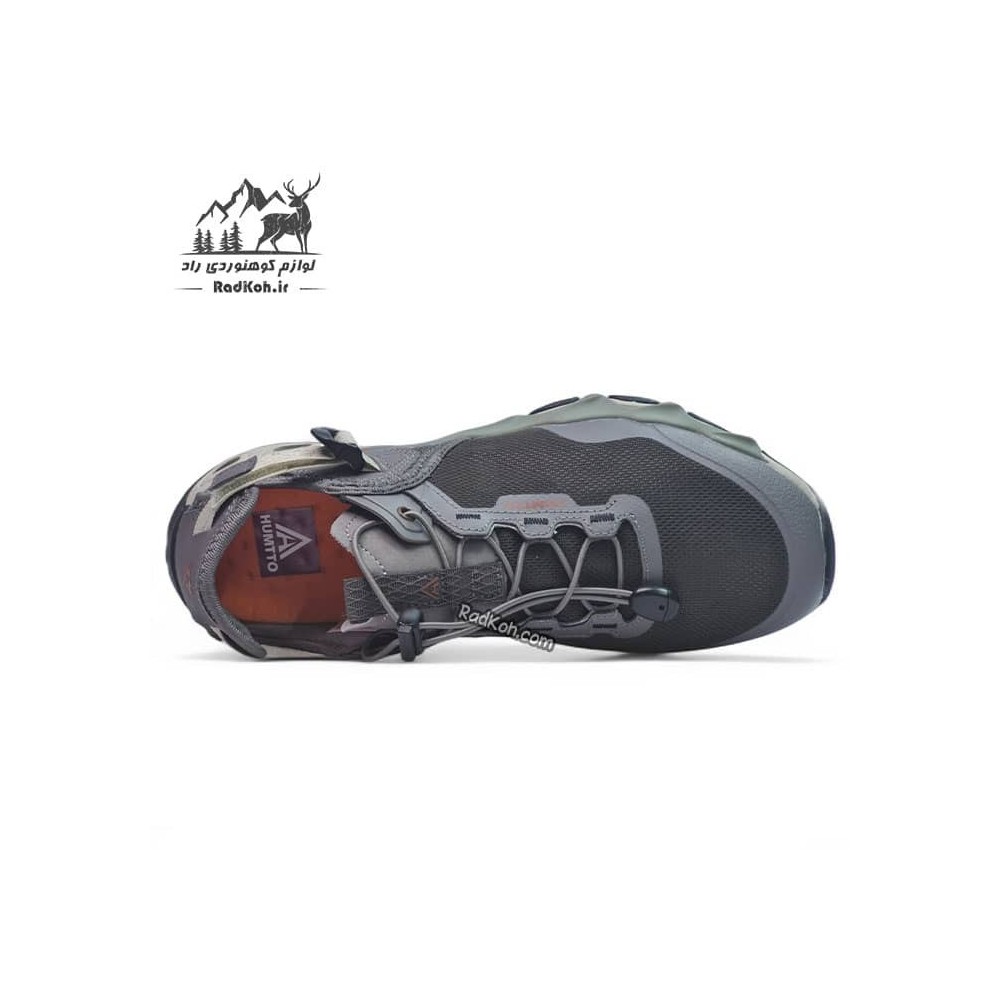 کفش صندل زنانه هامتو مدل 640717B-11 رنگ طوسی/سبز